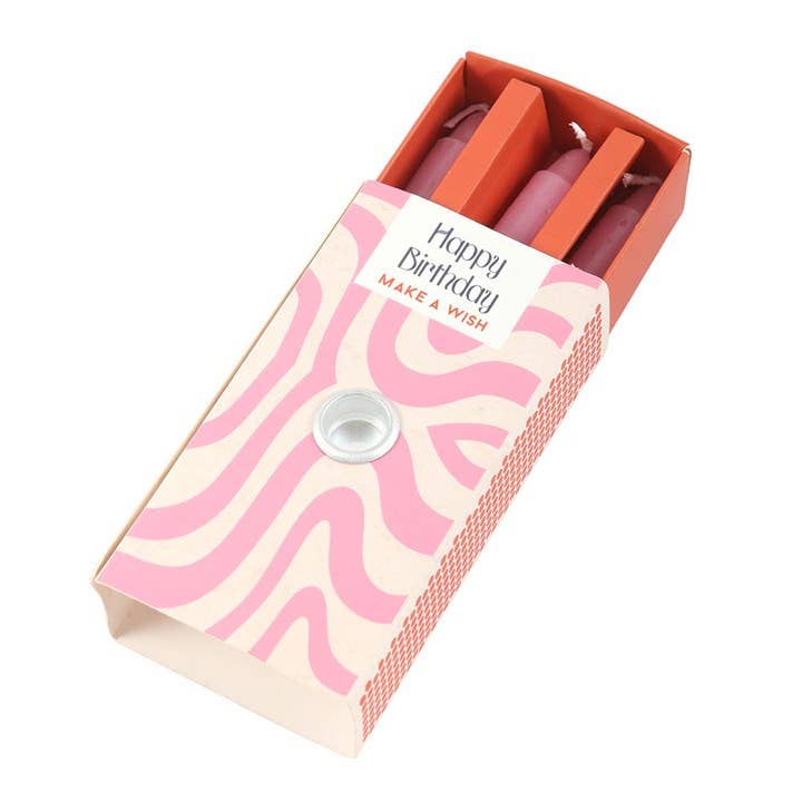 Lot de 3 bougies "Joyeux anniversaire" On the Go