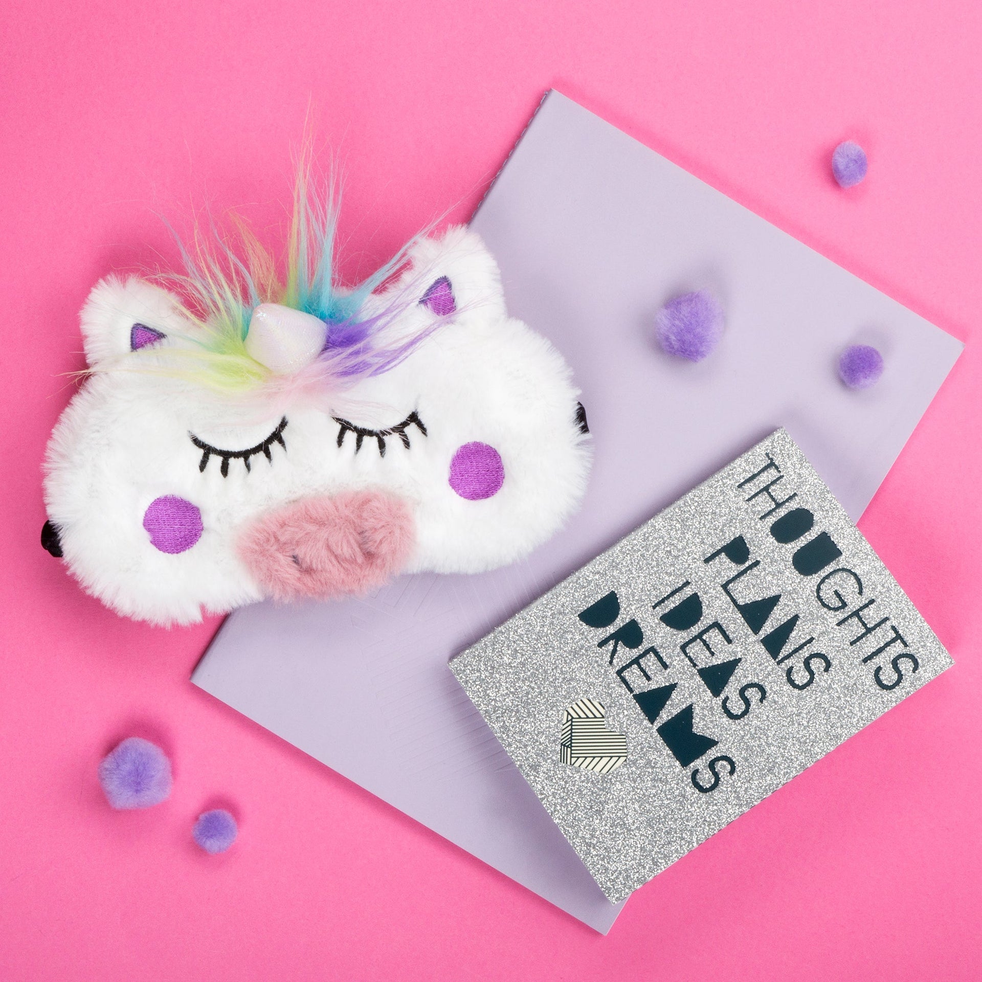 Masque de sommeil – blanc licorne