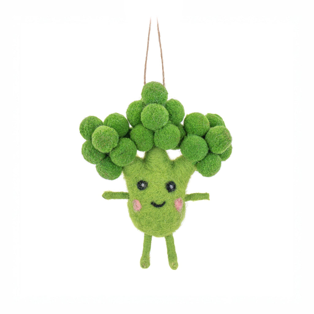 Décoration à suspendre en Feutre Brocoli