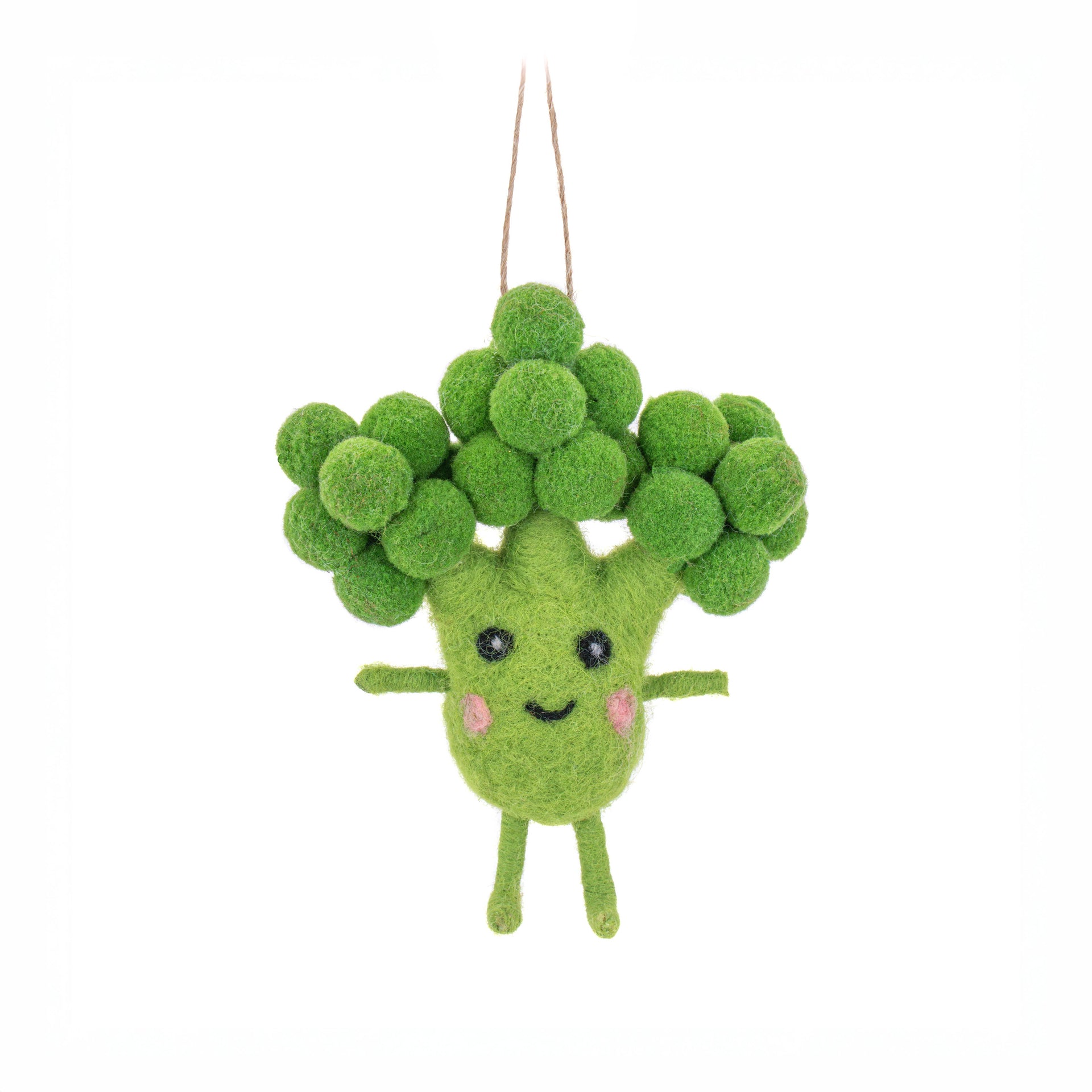 Décoration à suspendre en Feutre Brocoli