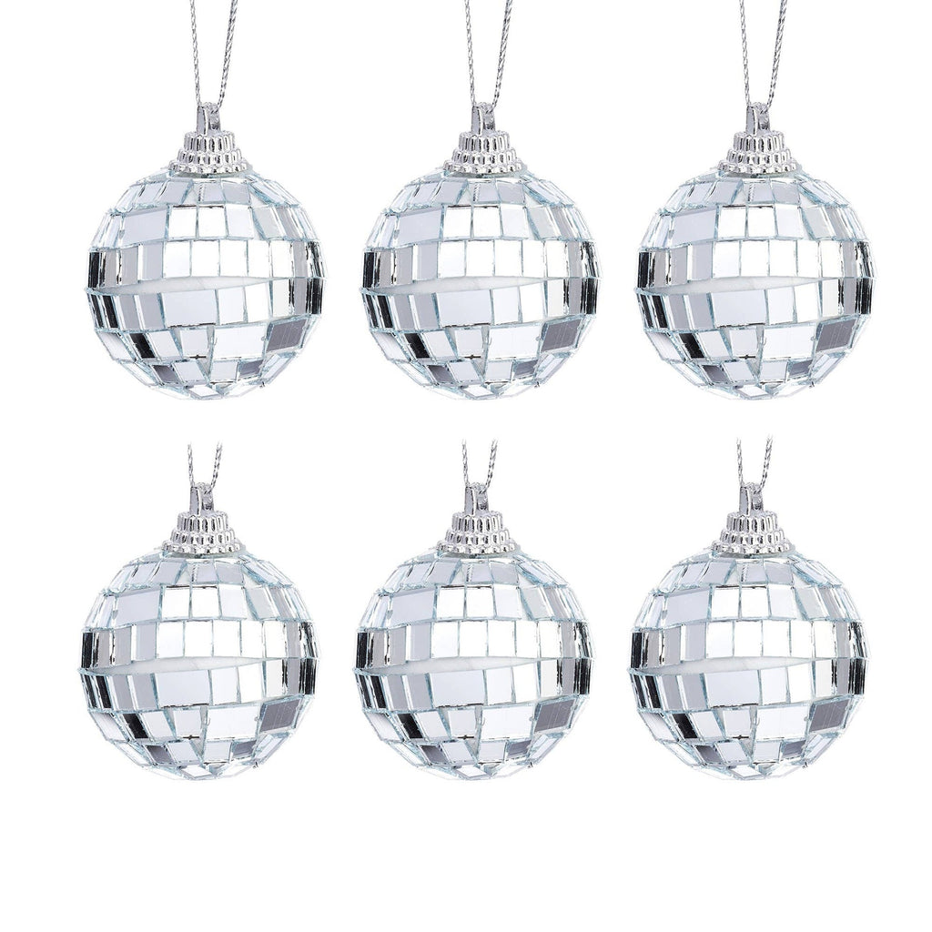 Mini Boule de Noël à facettes 6-Pack