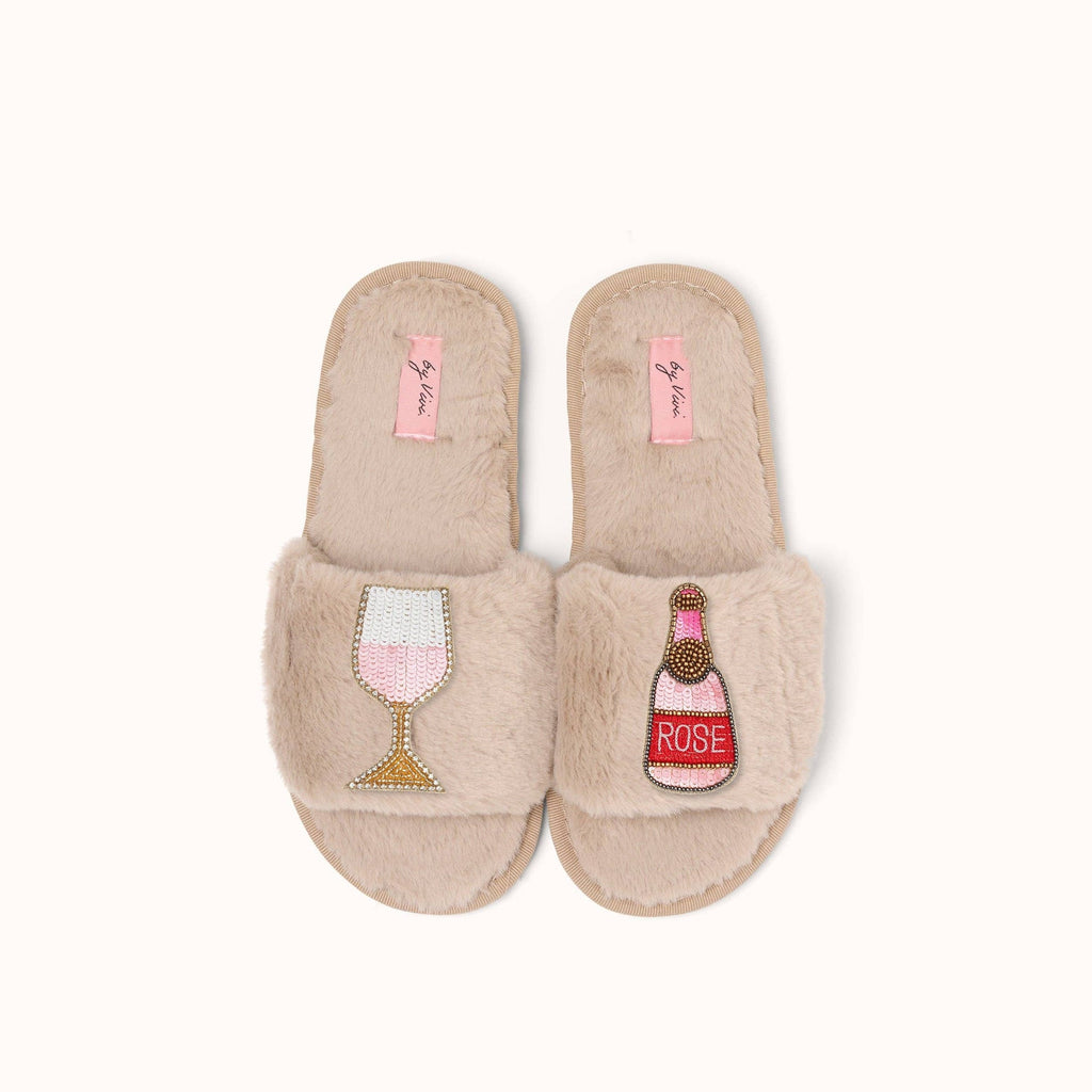 Paire de broches pour Chaussons - Vin Rosé
