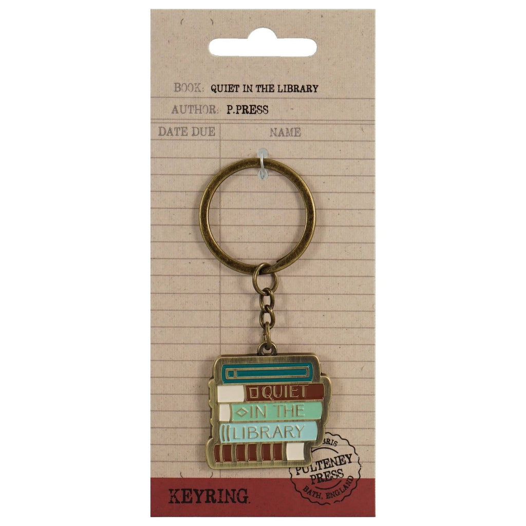 Pulteney Press Silence in the Library Keychain