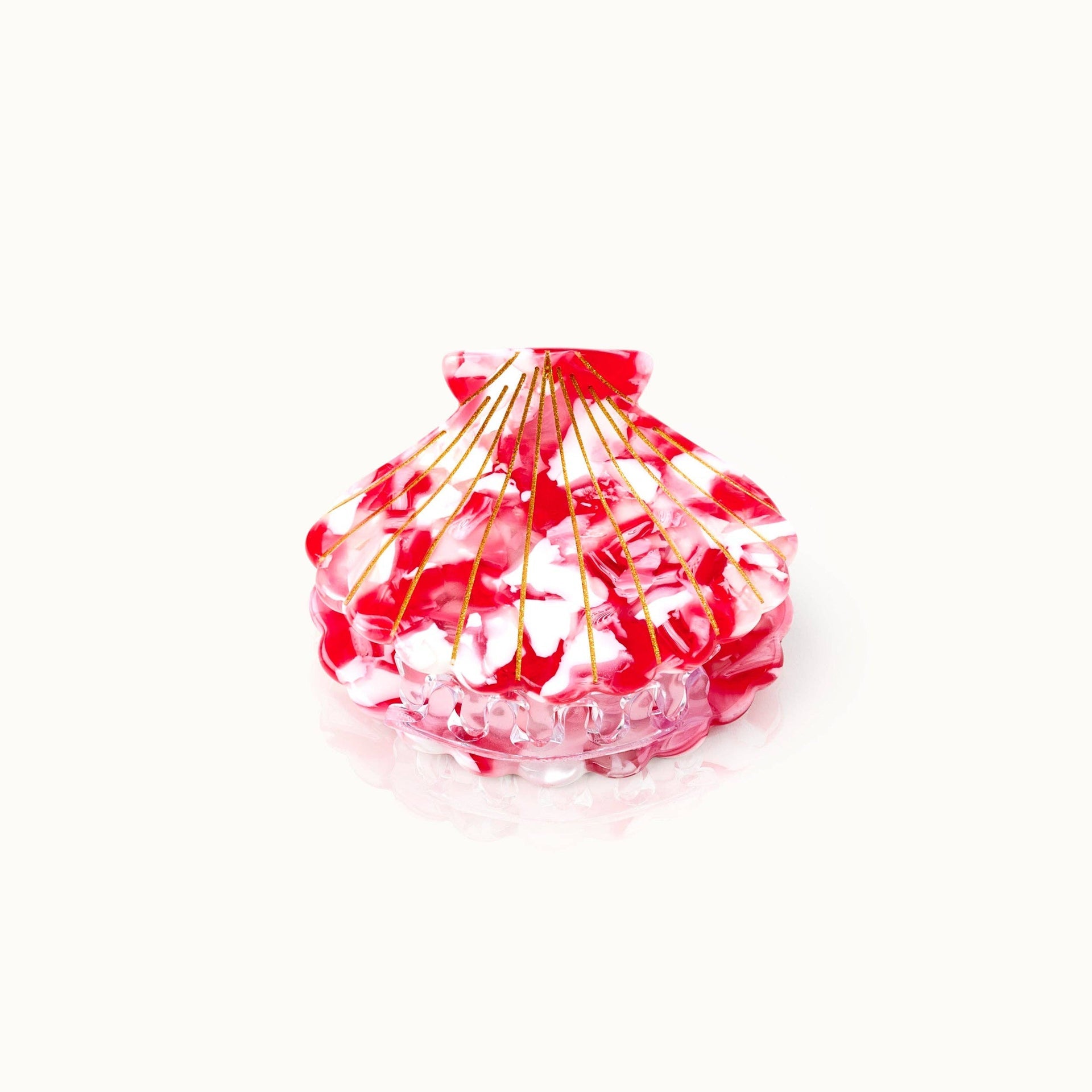 Pince à cheveux Coquillage Milkshake Fraise