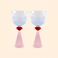 Lip Stain Wine Glasses - Set of 2