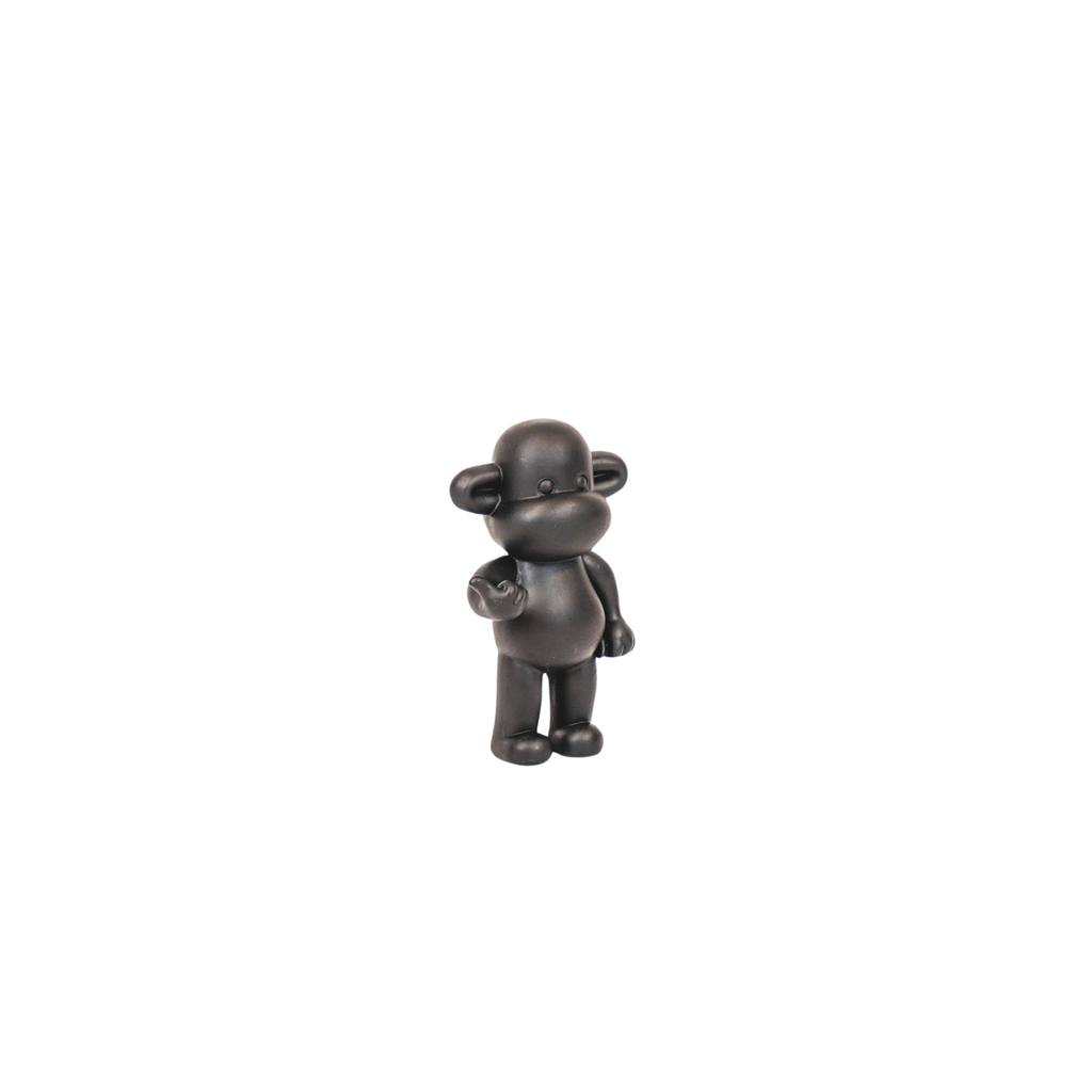 Statuetta Scimmia Hang Loose "La Leggenda" - Nero S