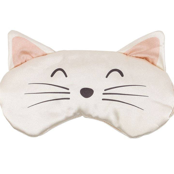 Maschera da Notte Gatto in Raso