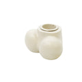 Candelabro - Scrotum - Poliresina - Sabbia - 7,5x5,5x4cm