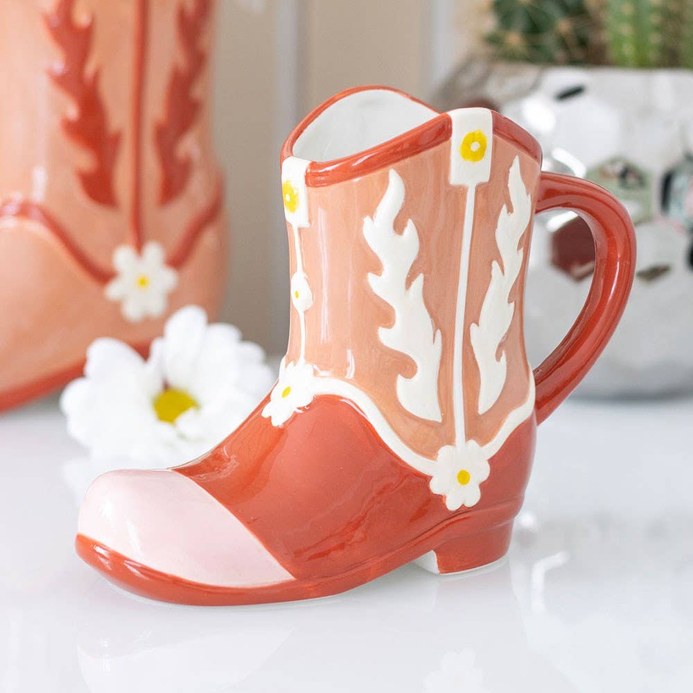 Tazza a forma di stivale da cowboy – Rosa