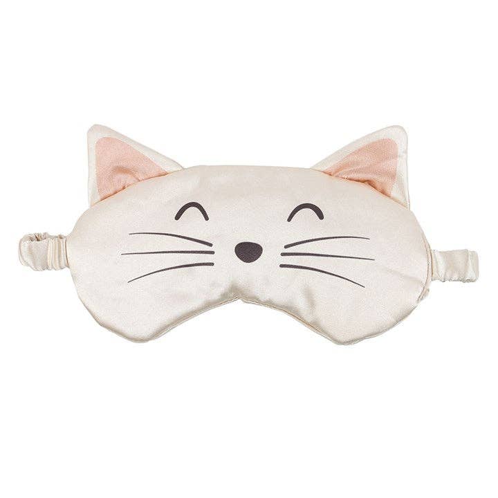 Maschera da Notte Gatto in Raso