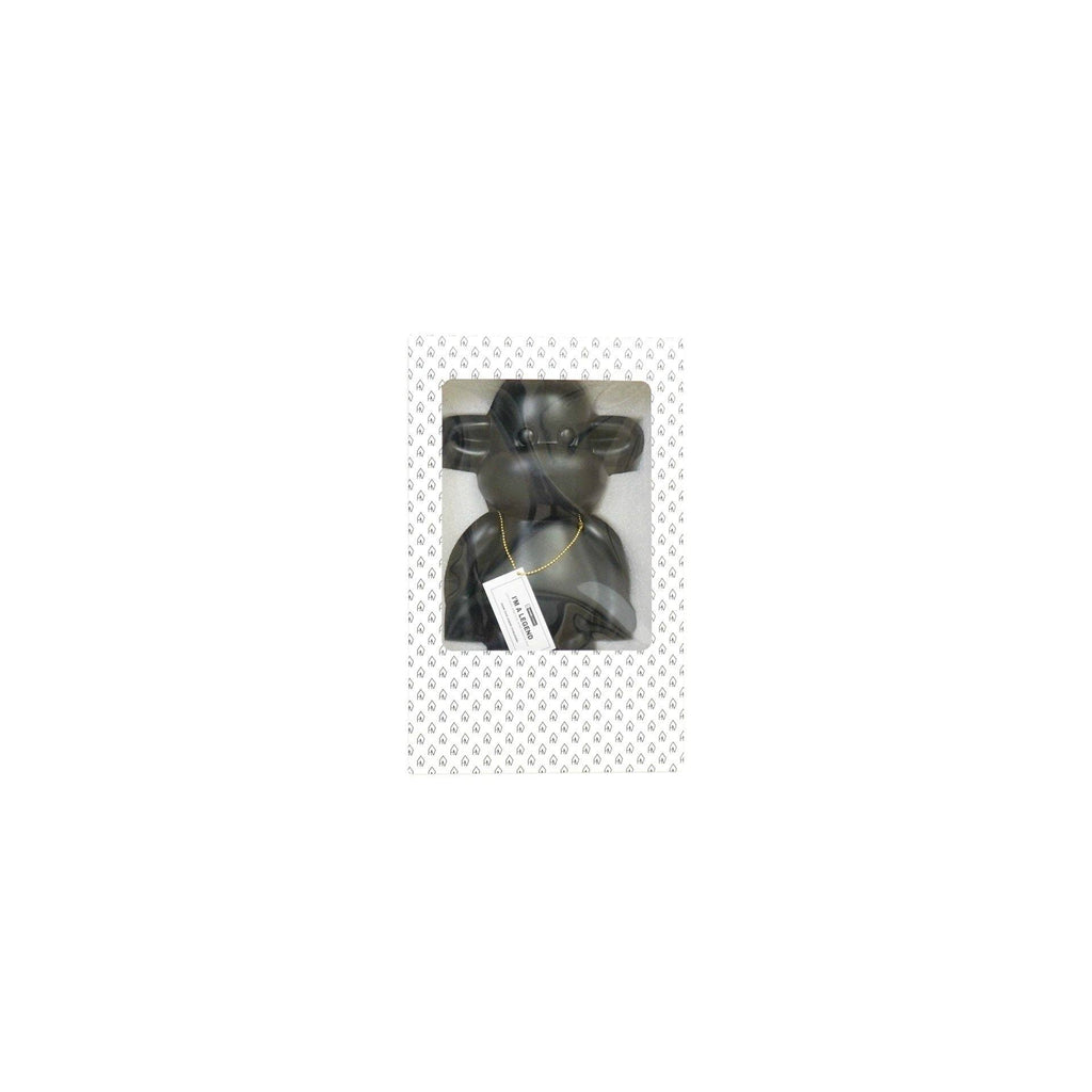 Ornamento - Statuetta Scimmia 'La Leggenda' - Poliresina - Nero - 20,5x13,5x35 cm