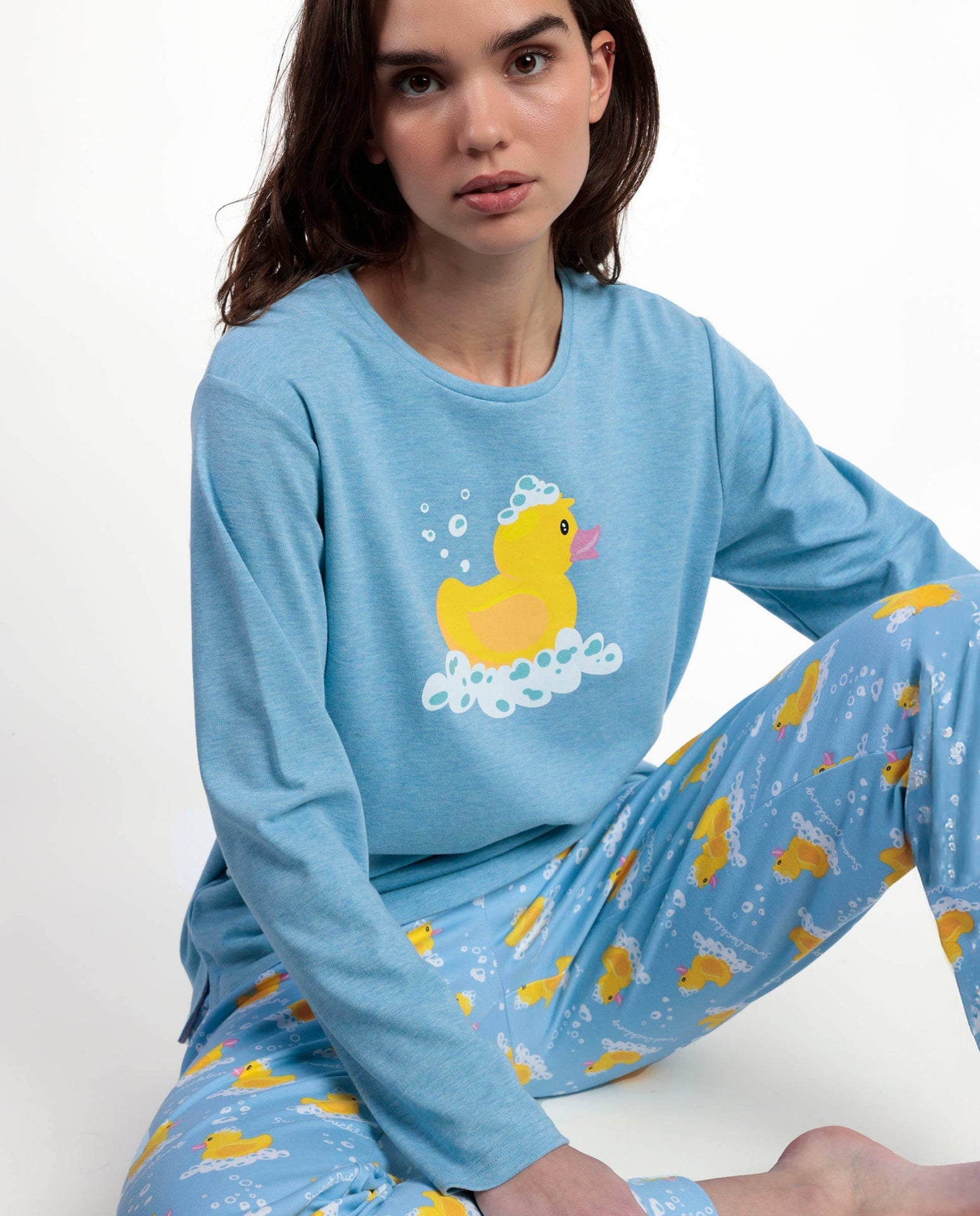Pyjama manches longues Femme - Canard « Sweet Duckling”