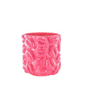 Vaso - Baci - Ceramica - Rosa Neon - 17,5x17,5x17,5cm