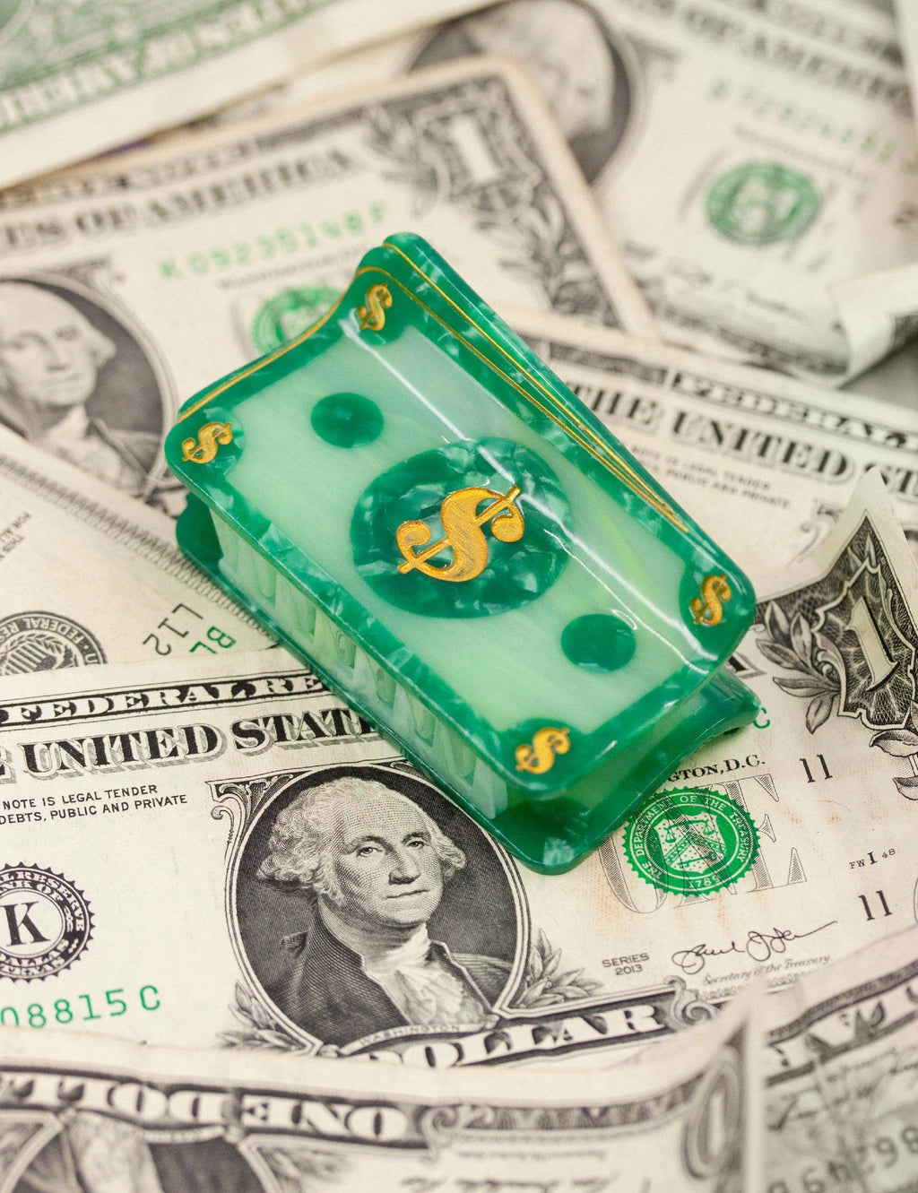"Manifesting" – la thune dollar Pince à cheveux design soigné | Joanna Behar – vue 2