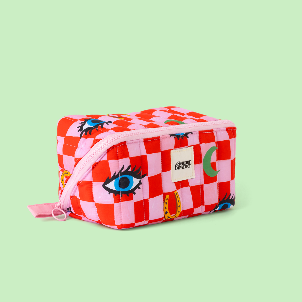 Checkmark Icons Flat Lay Toiletry Bag