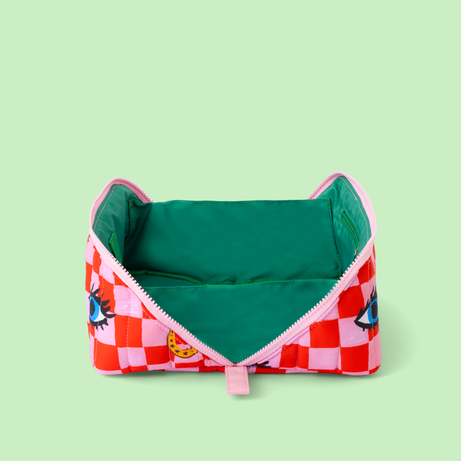 Checkmark Icons Flat Lay Toiletry Bag