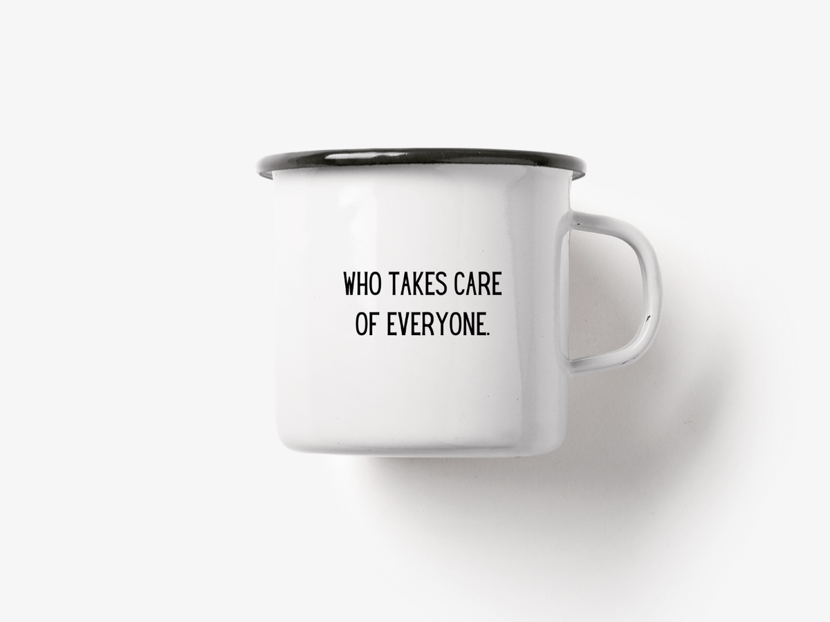 "Bad Ass Woman" Enamel Mug