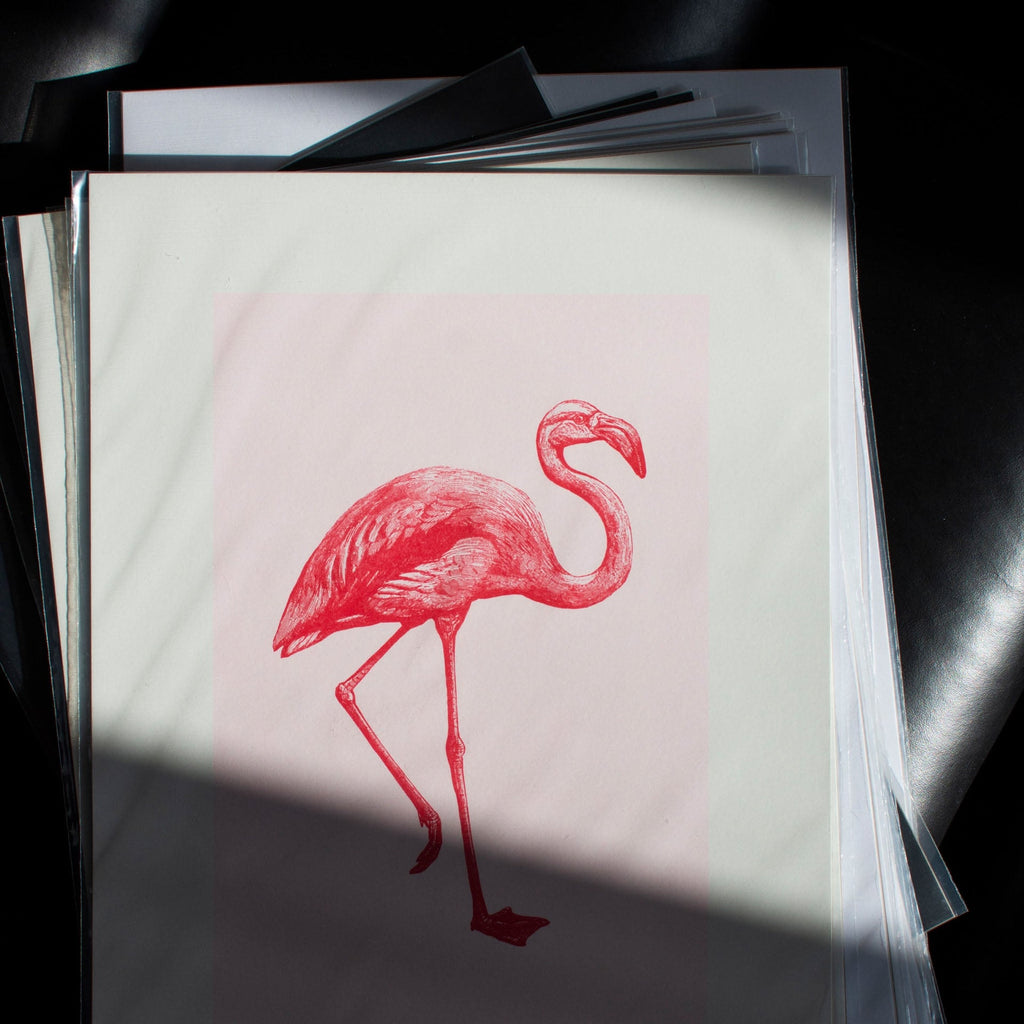 Vue complémentaire : Artprint Flamant Rose – Donkey Products