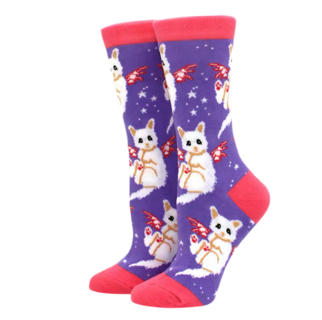 Chaussettes Chats Ailés