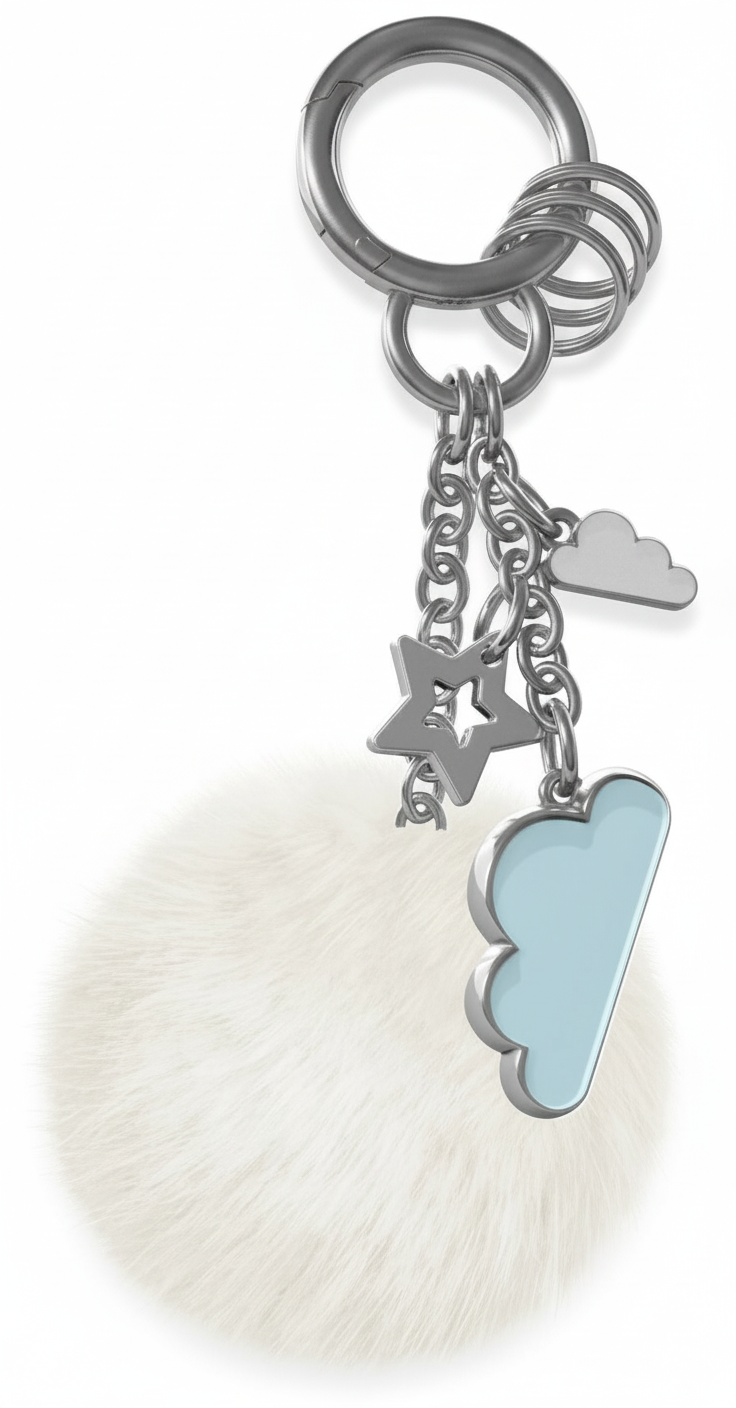 Charm da borsa Nuvola blu