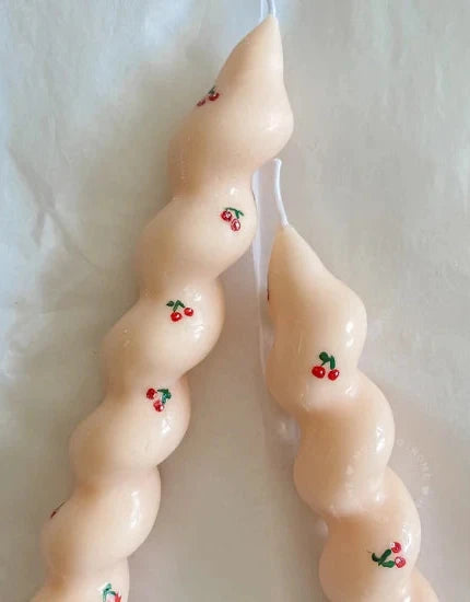 Twisted Cherry Candle