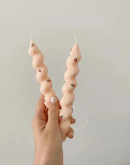 Twisted Cherry Candle