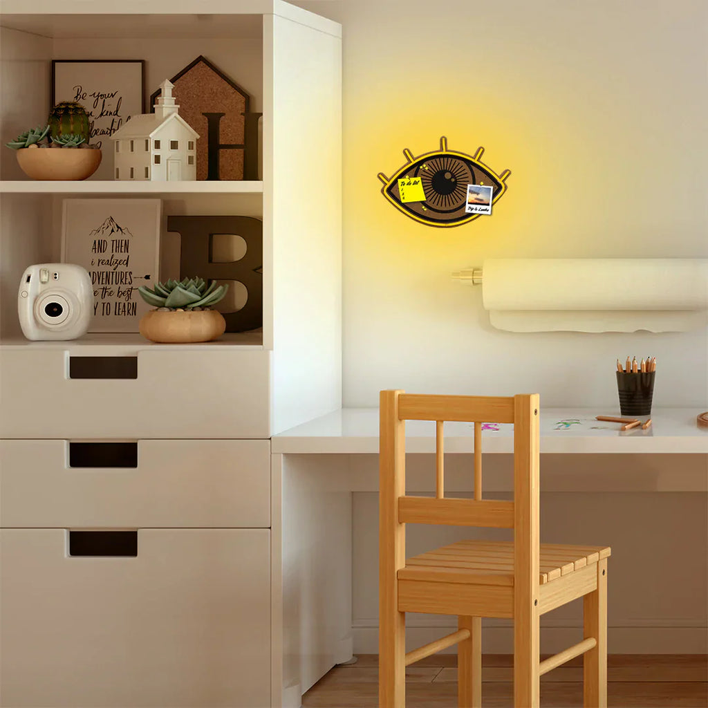 Quadro LED in sughero - Occhio