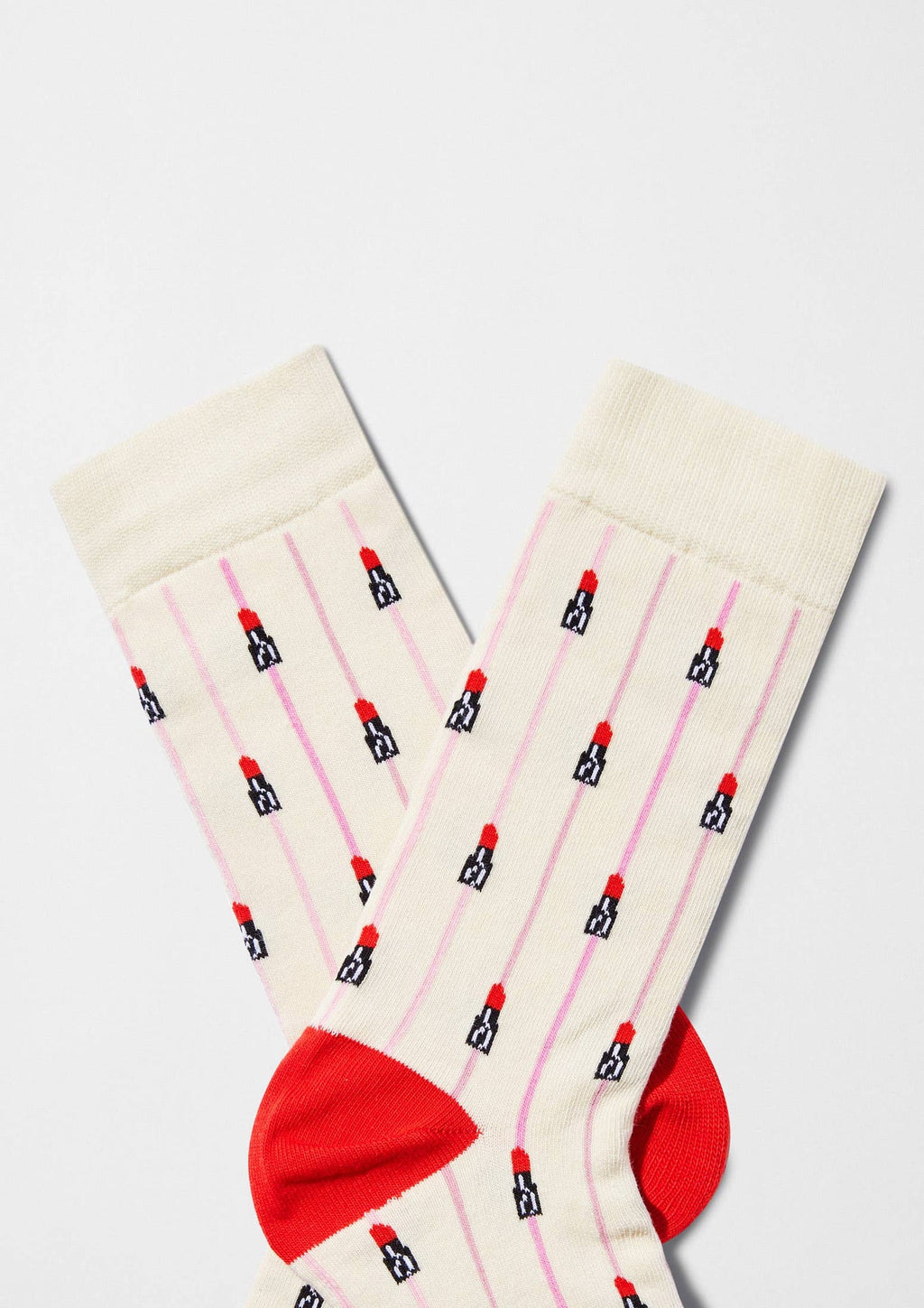 Chaussettes BeEmilyInParis Rouge à lèvres