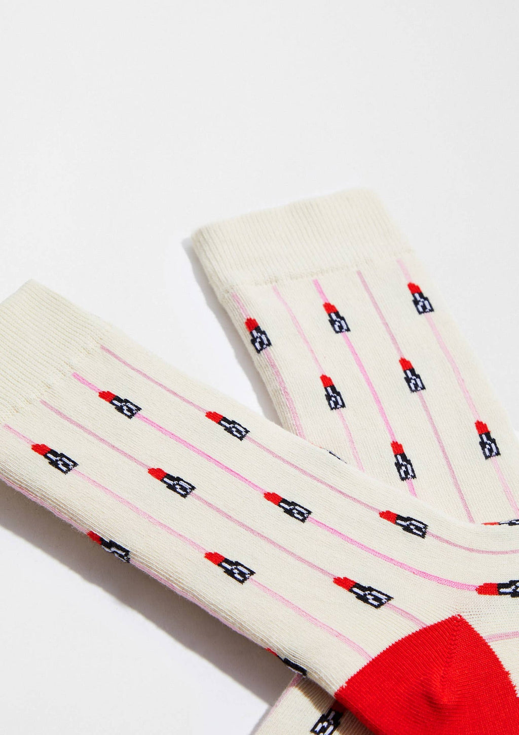 Chaussettes BeEmilyInParis Rouge à lèvres