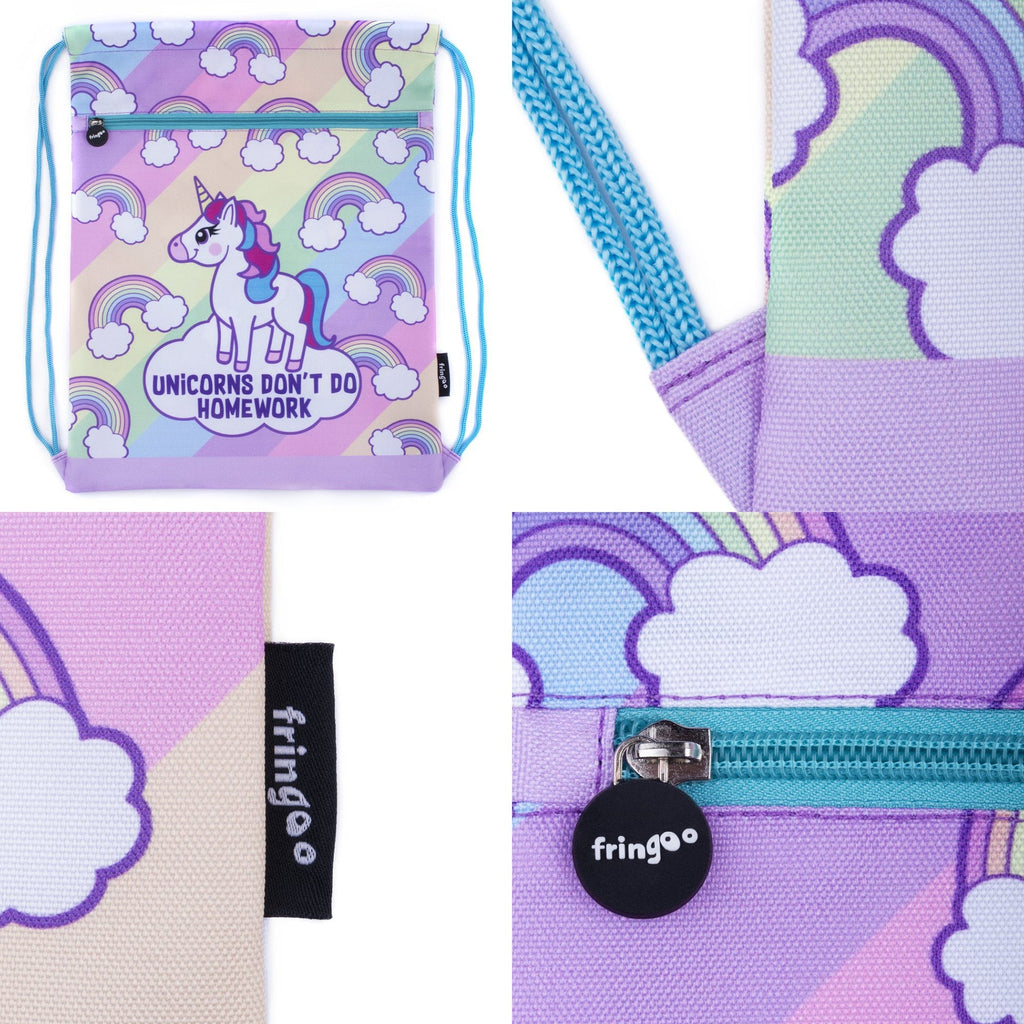 Sac à cordon – licorne Homework