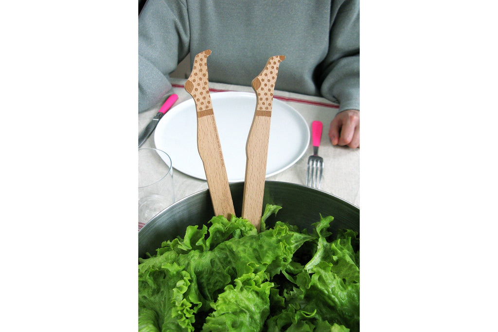 Couverts à Salade Gambettes à Pois – vue produit 2