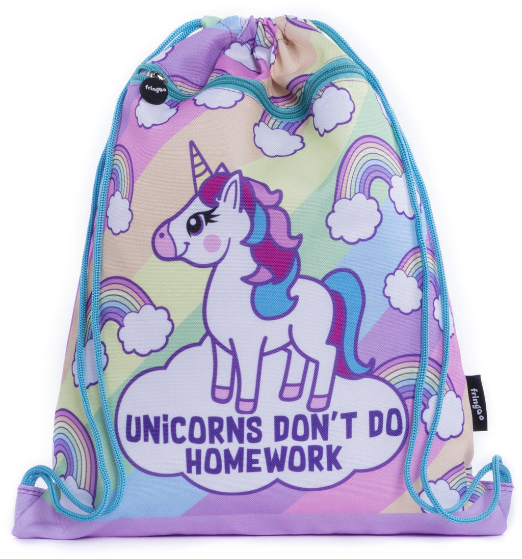 Sac à cordon – licorne Homework
