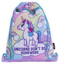 Sac à cordon – licorne Homework