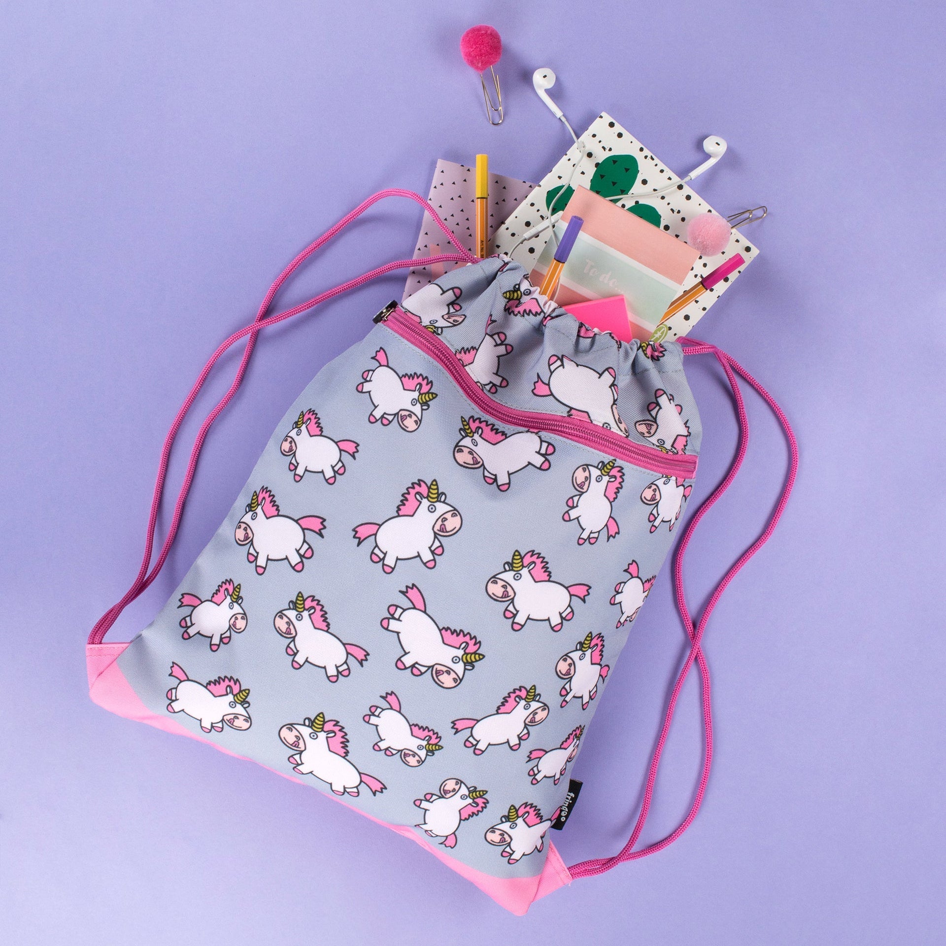 Sac à cordon – Chubby licorne