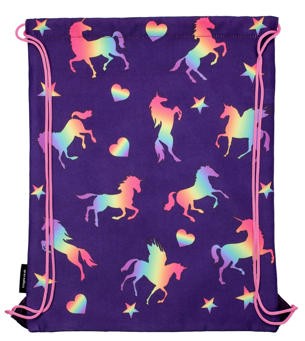 Sac à cordon – violet licorne