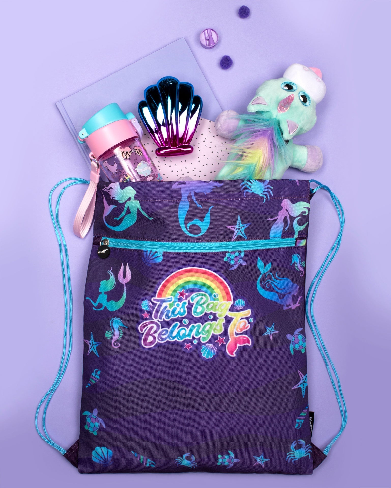 Sac à cordon – violet sirène
