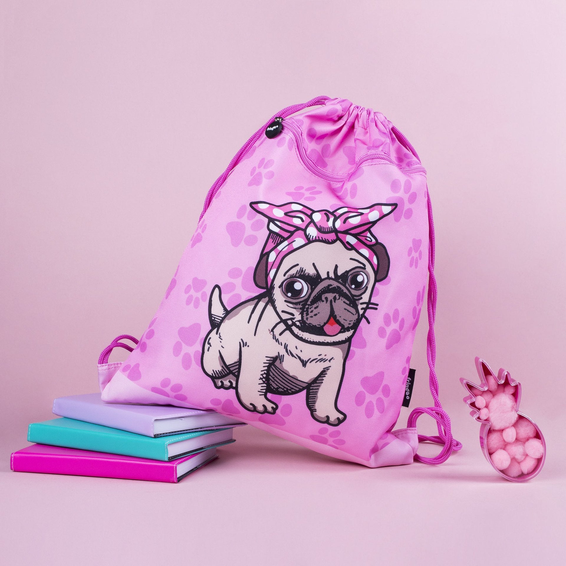 Sac à cordon – rose carlin