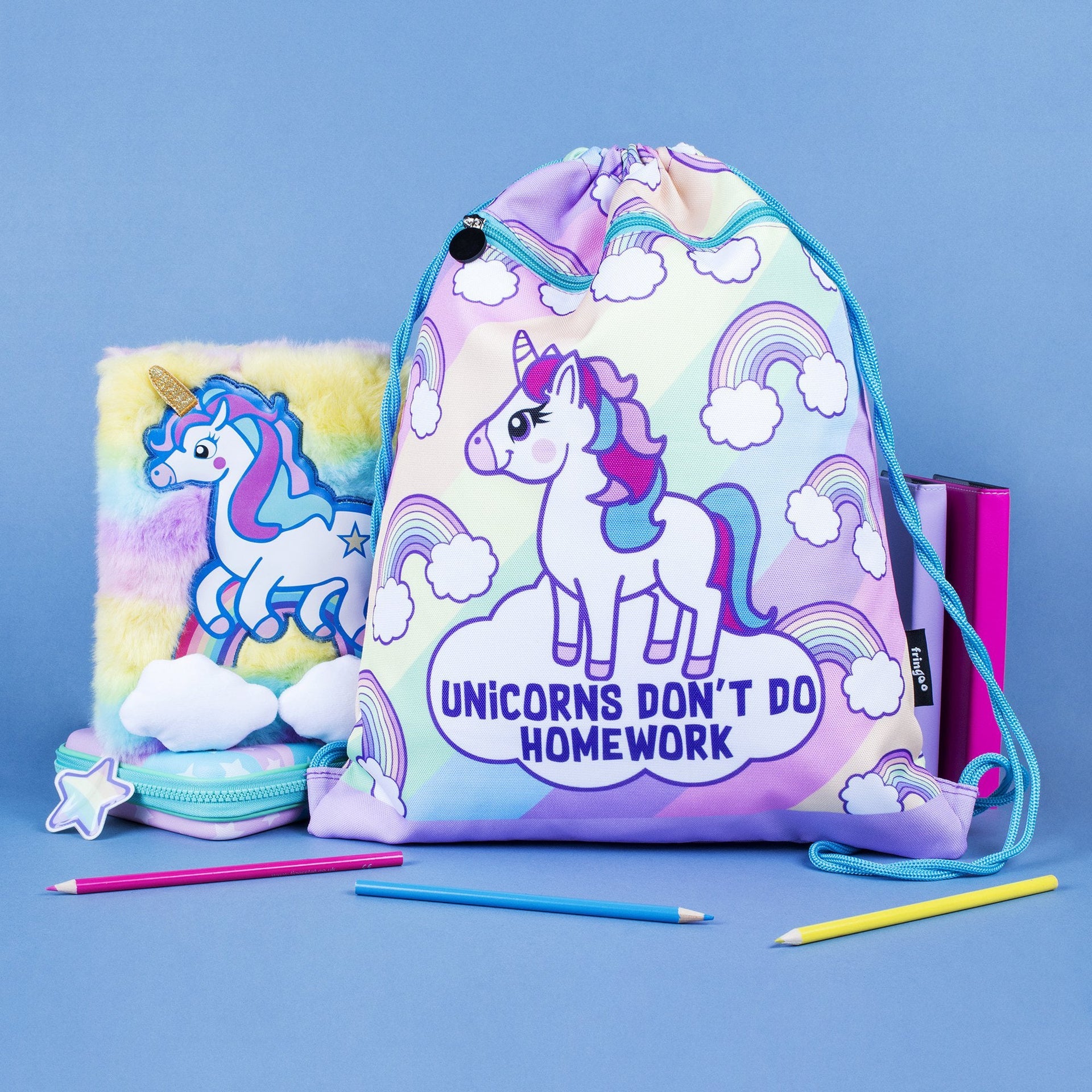 Sac à cordon – licorne Homework