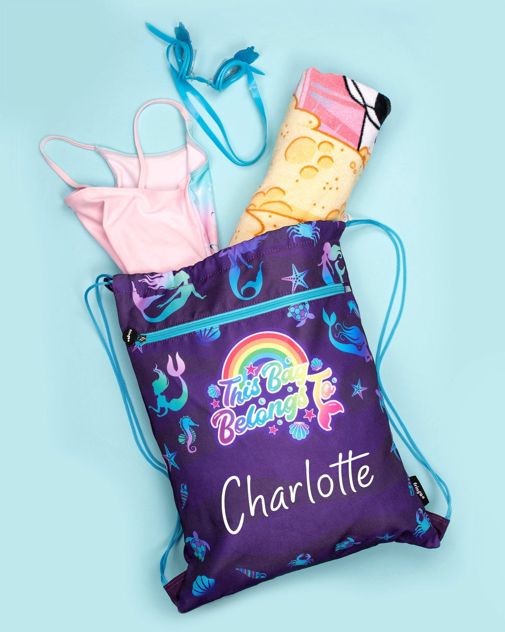 Sac à cordon – violet sirène
