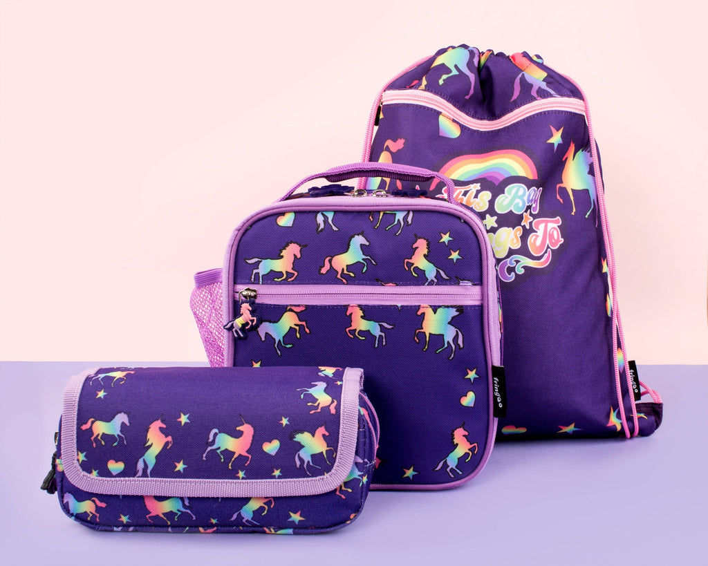 Sac à cordon – violet licorne