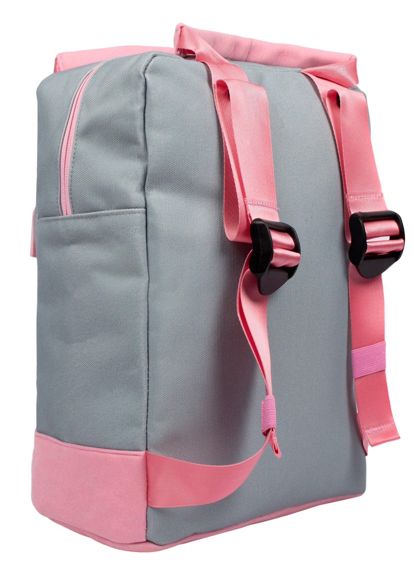 gris et rose Teen sac à dos