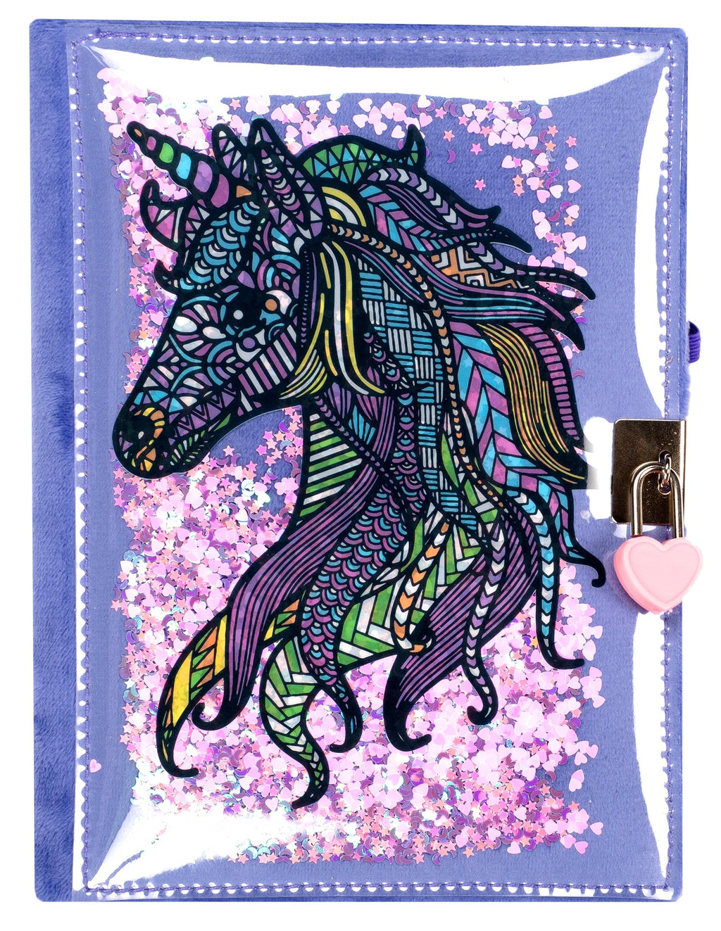 Carnet pailleté – licorne Mandala