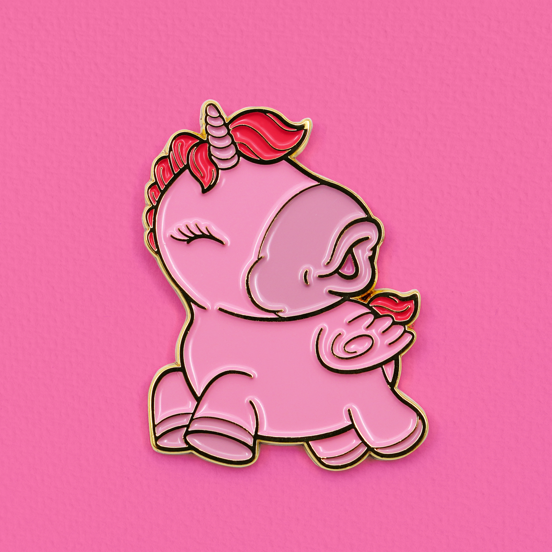 Heart Throb - Large Enamel Unicorn Pin Badge