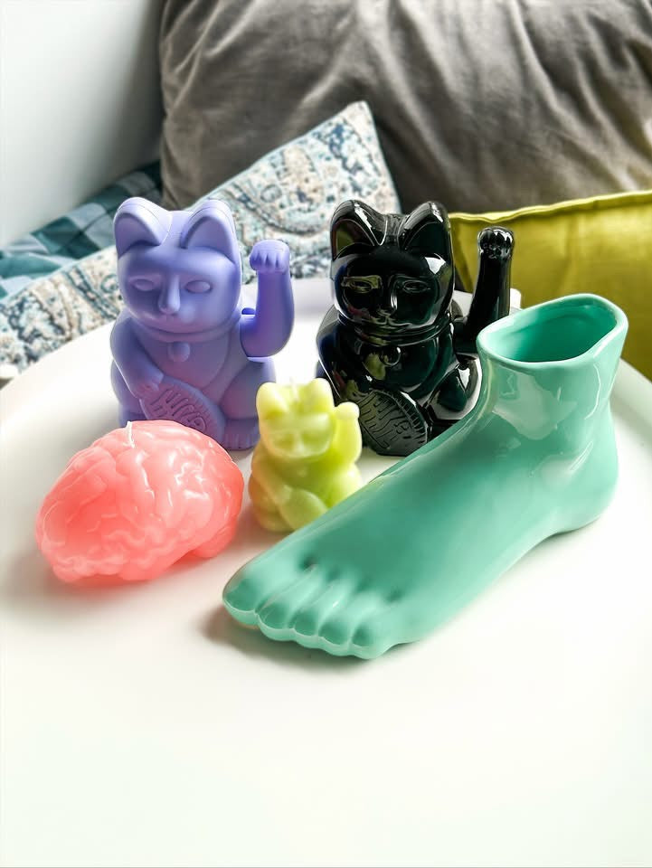 Chat Chanceux Noir Glossy – visuel produit