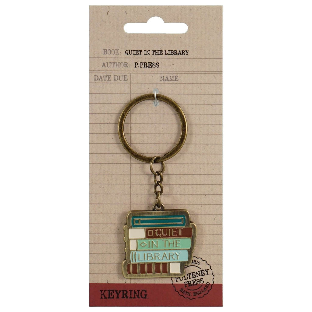 Pulteney Press Silence in the Library Keychain