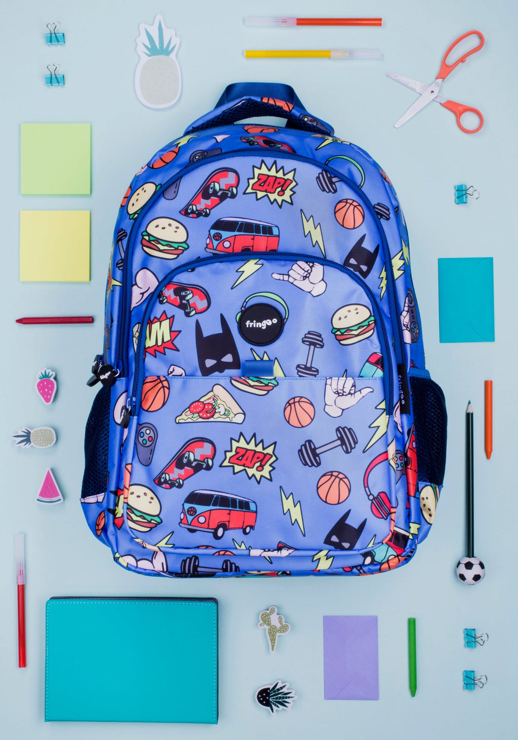 Sac à dos multicompartiment scolaire enfant – Doodles Boy