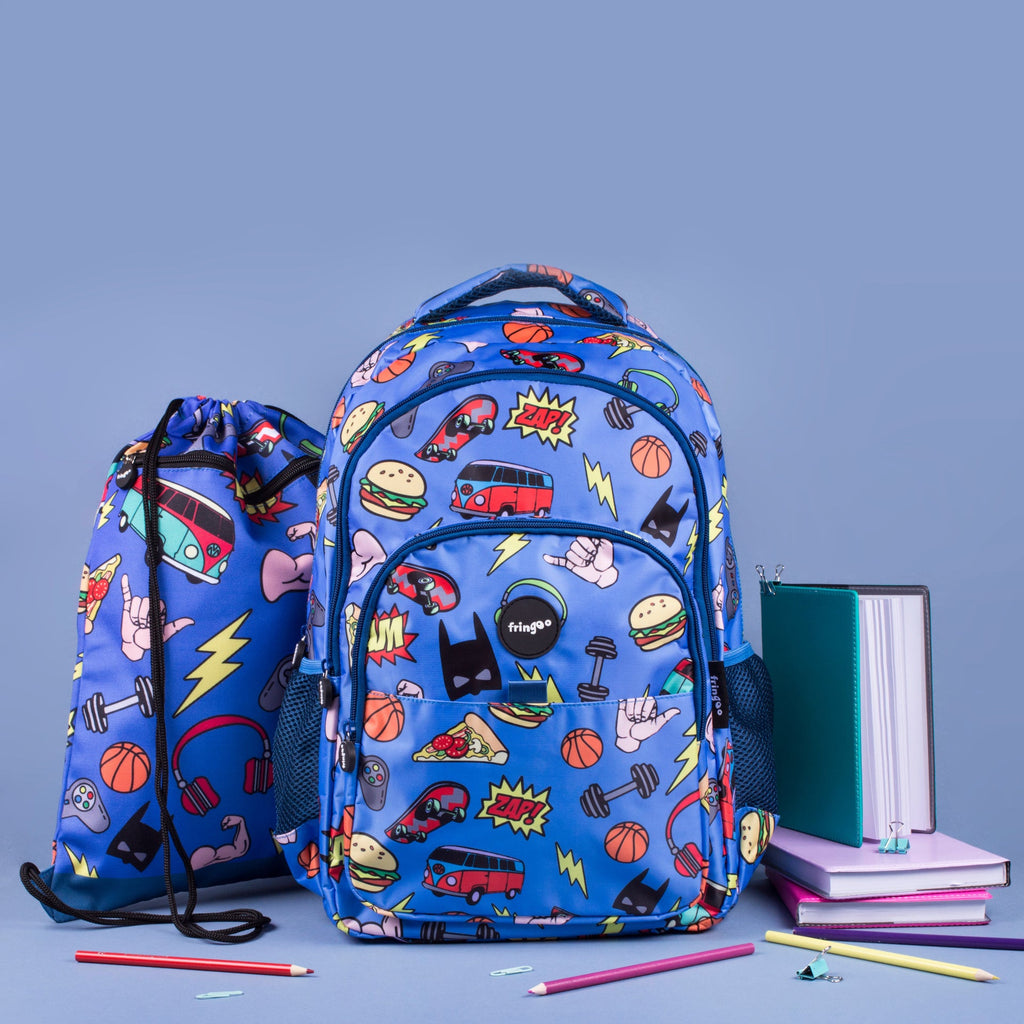 Sac à dos multicompartiment scolaire enfant – Doodles Boy