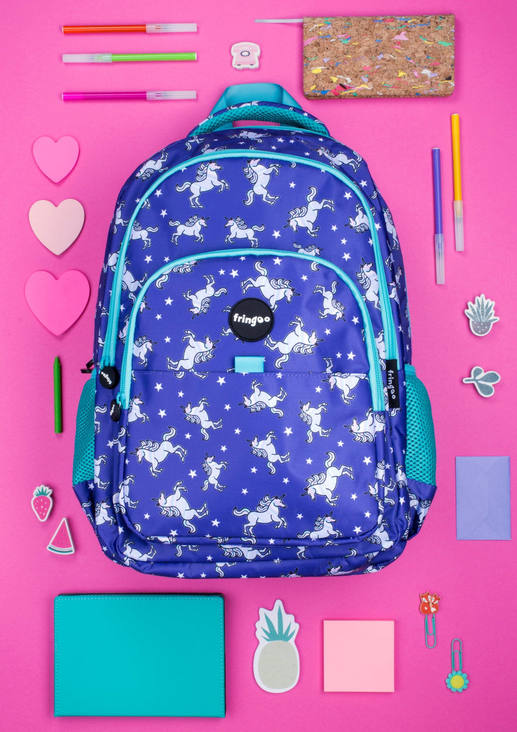 Sac à dos multicompartiment scolaire licorne Sky
