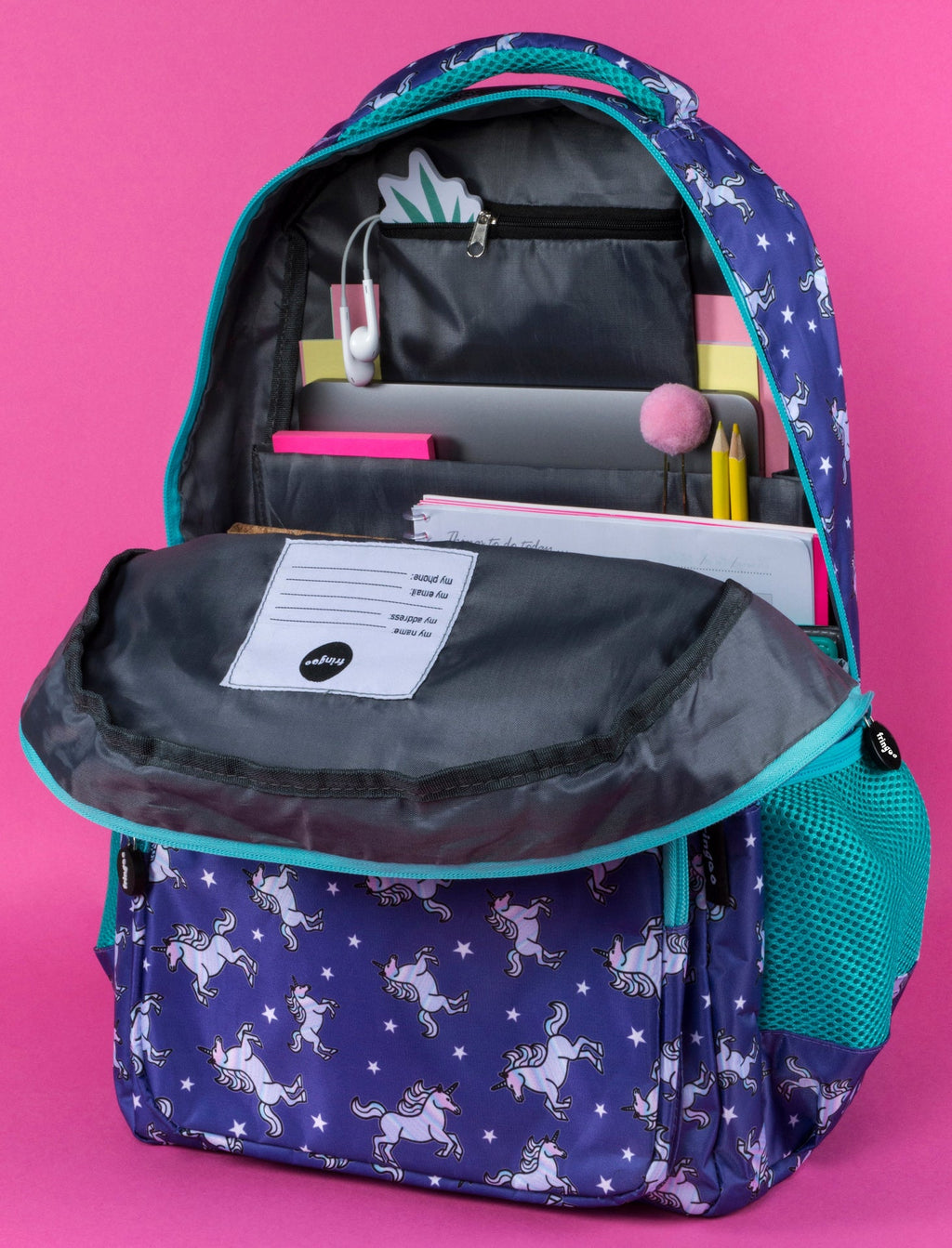 Sac à dos multicompartiment scolaire licorne Sky
