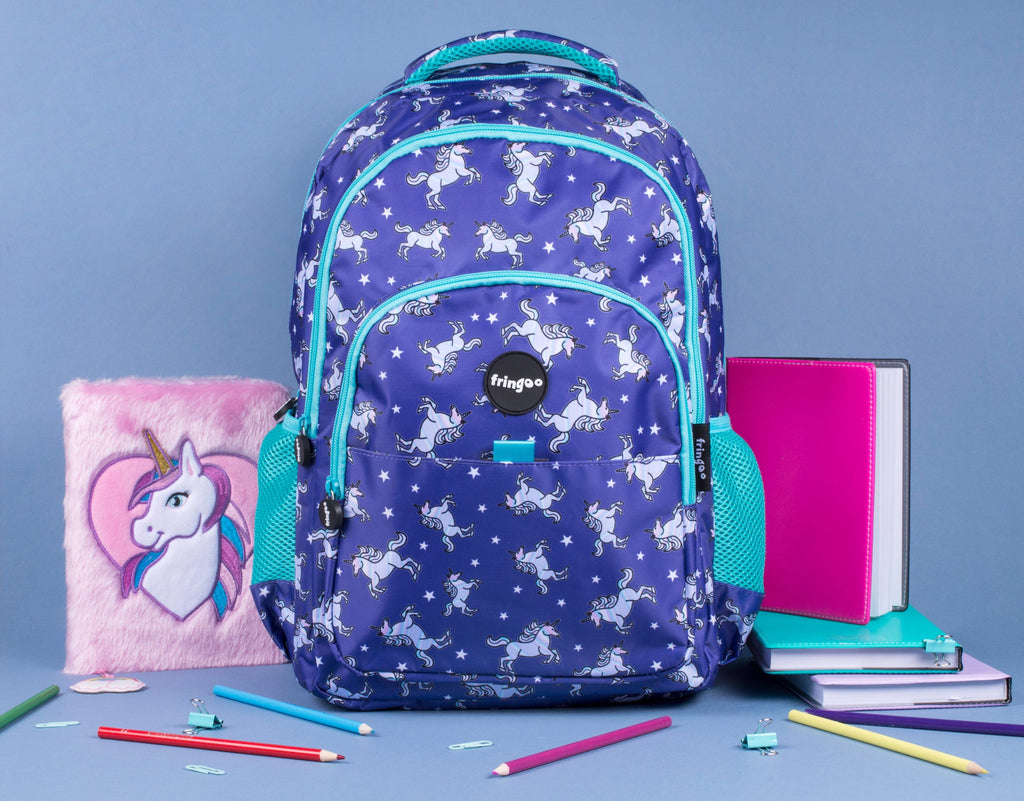 Sac à dos multicompartiment scolaire licorne Sky